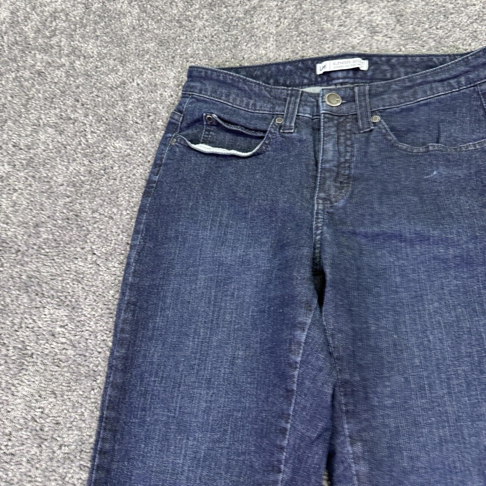 Lee Jeans Womens 6 Short Blue Slender Secret Bootcut Stretch Dark Wash Denim - Picture 8 of 15